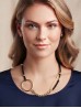 Multi-Function Circle & Brooch Clip Necklace & Earring Set